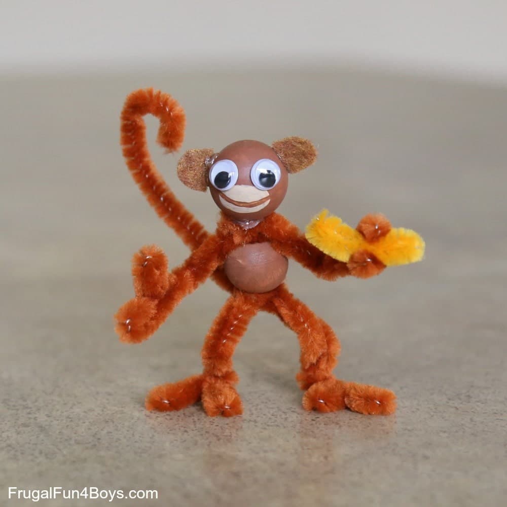 Five Little Pipe Cleaner Monkeys