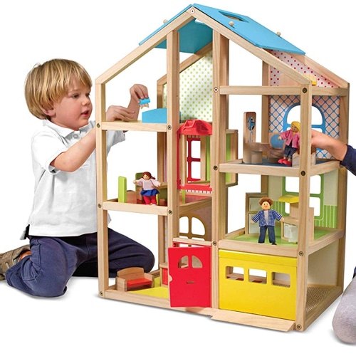 Hi-Rise Wooden Dollhouse