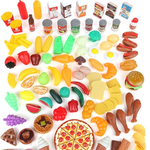 Huge 125-Piece Toy Food Set 