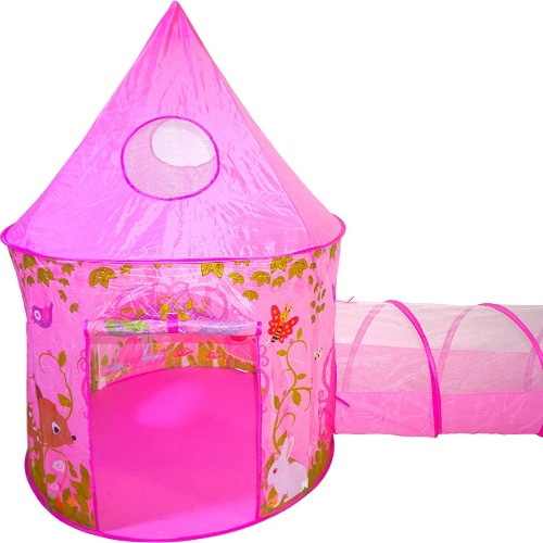 Playz – 3-Piece Princess Fairy Tale Castle & Play Tent 