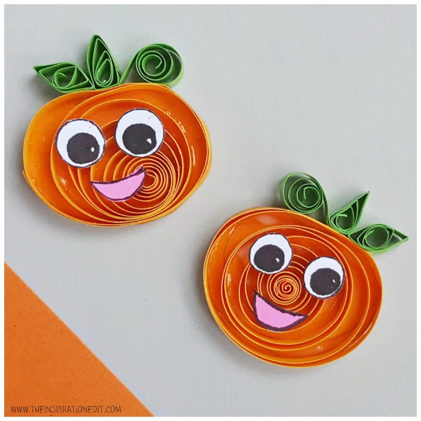 Quilling Jack-O-Lantern Craft