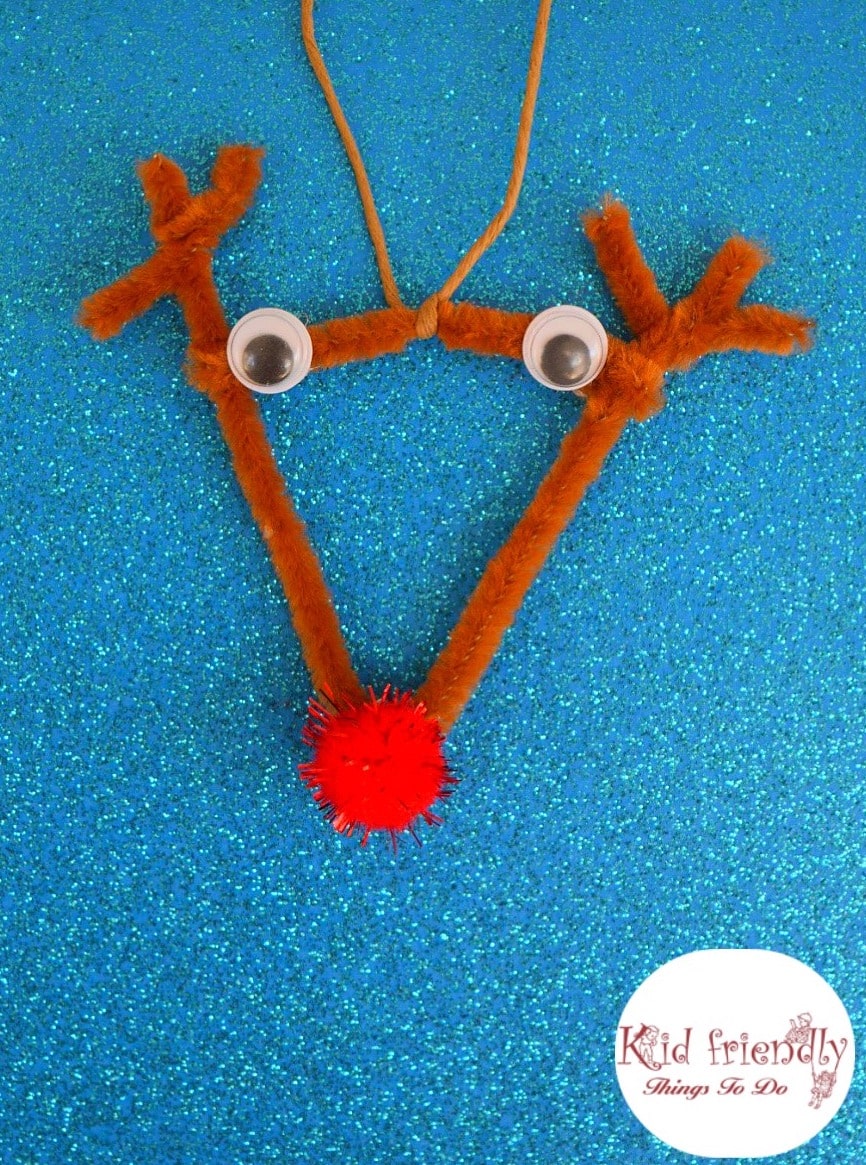 Rudolph, The Red-Nosed Pipe Cleaner Craft