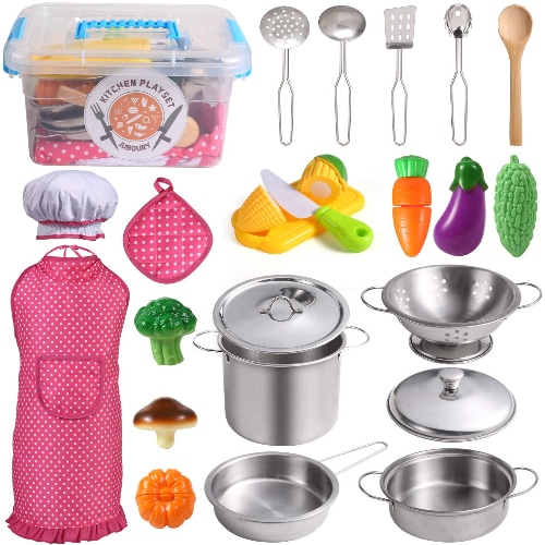 Stainless Steel Pretend Kitchen Toys
