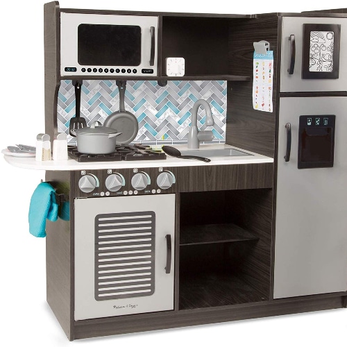 Charcoal Wooden Play Kitchen 