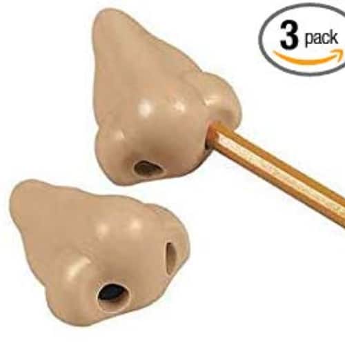 Nose Shaped Pencil Sharpeners (3-Pack)