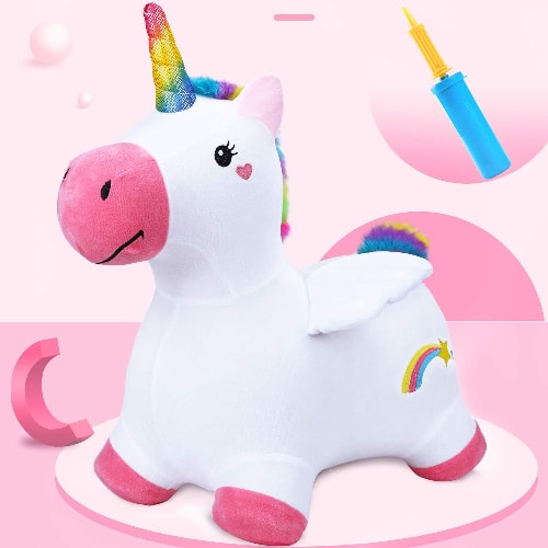 Unicorn Bouncy Horse Plush 