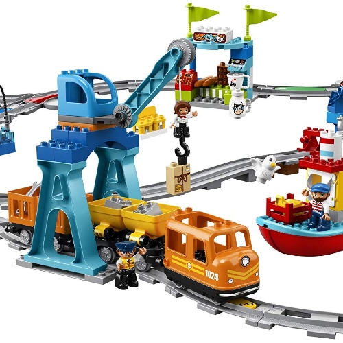 Battery-Powered Cargo Train Set