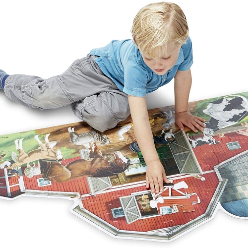 Busy Barnyard Floor Puzzle
