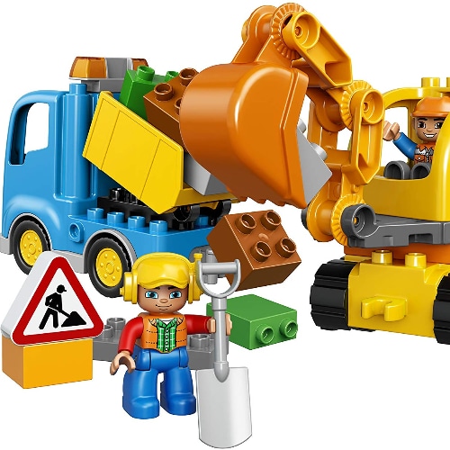 Duplo Town Truck & Tracked Excavator 