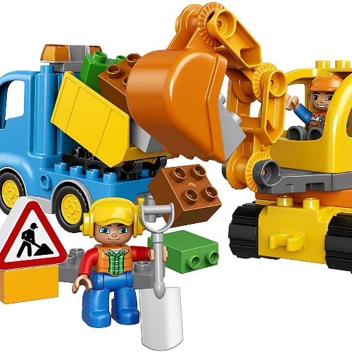 Town Truck & Tracked Excavator 