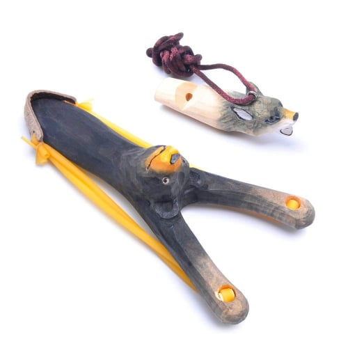 Wooden Bear Slingshot