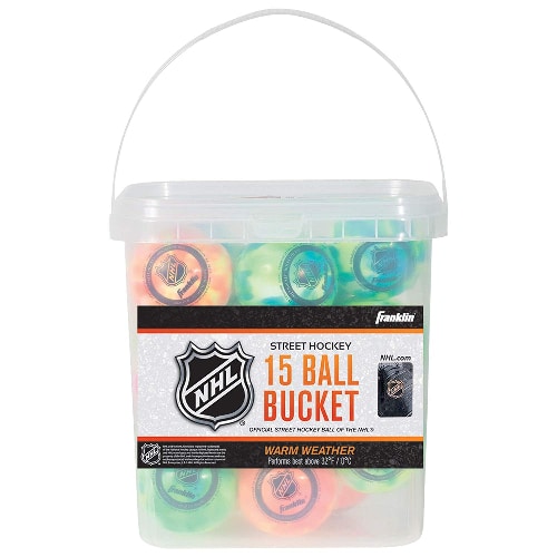 Bucket Of Street Hockey Balls