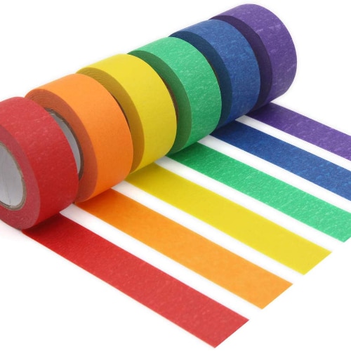 Colored Masking Tape – 6 Pack