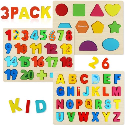 Aitey Wooden Alphabet Number Puzzle
