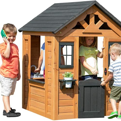 Backyard Discovery Sweetwater All Cedar Wooden Playhouse