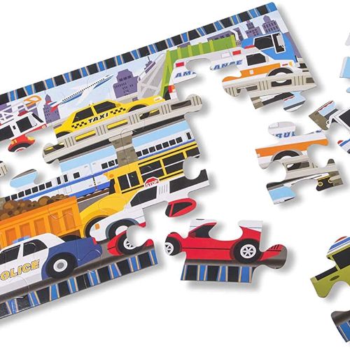 Melissa & Doug 24pc Traffic Jam Floor Puzzle