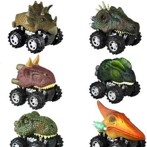 Pull Back Dinosaur Cars