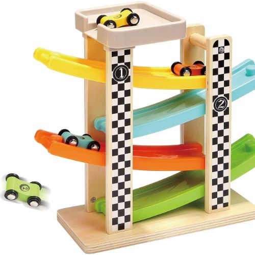 Wooden Race Track Car Ramp Racer
