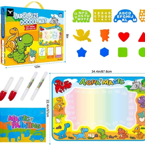 Free to Fly Aqua Drawing Mat