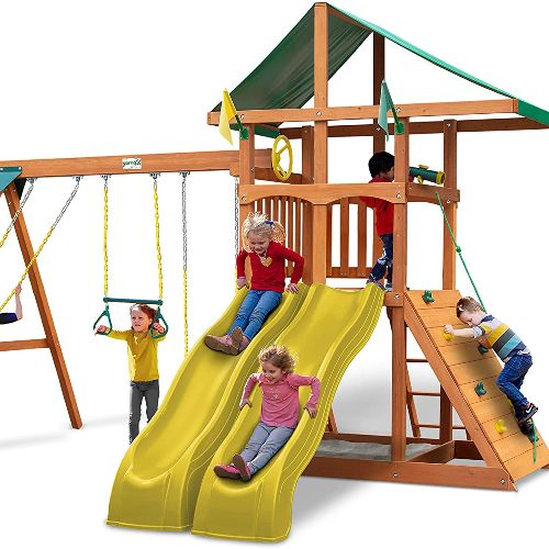 Gorilla Playsets Outing Wood Swing Set 