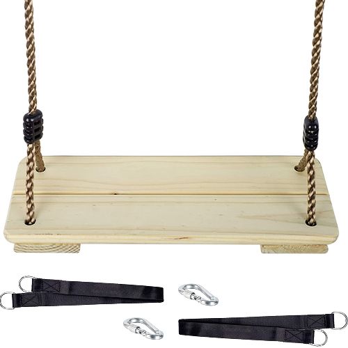 KINSPORY Hanging Wooden Swing Seat