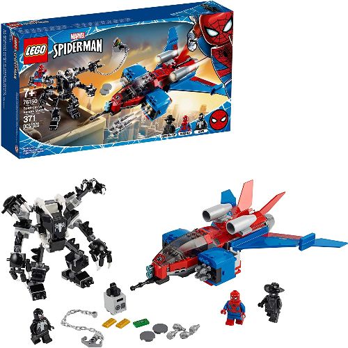 LEGO Marvel Spider-Man Spider-Jet vs Venom Mech
