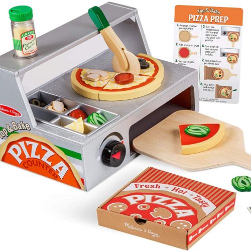 Melissa & Doug Wooden Pizza Counter