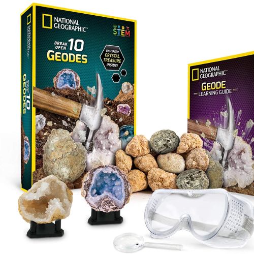 NATIONAL GEOGRAPHIC Break Open 10 Premium Geodes 