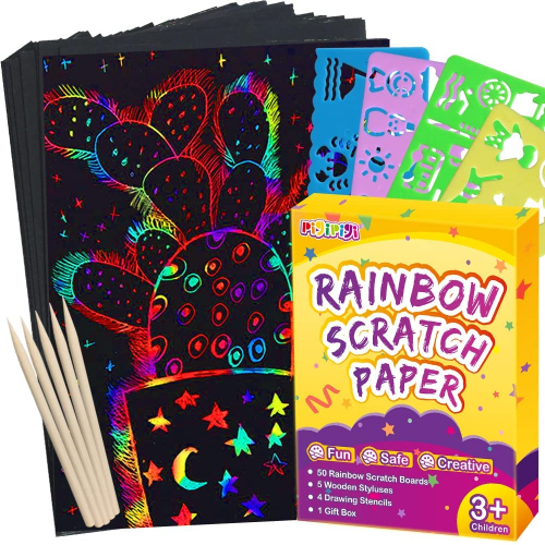 Rainbow Scratch Paper