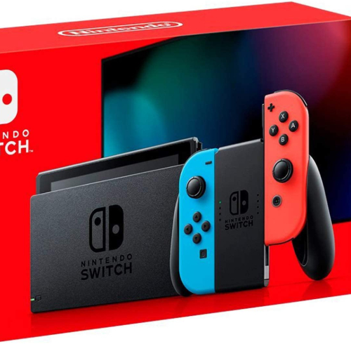 Nintendo Switch With Blue And Red Joy-Con
