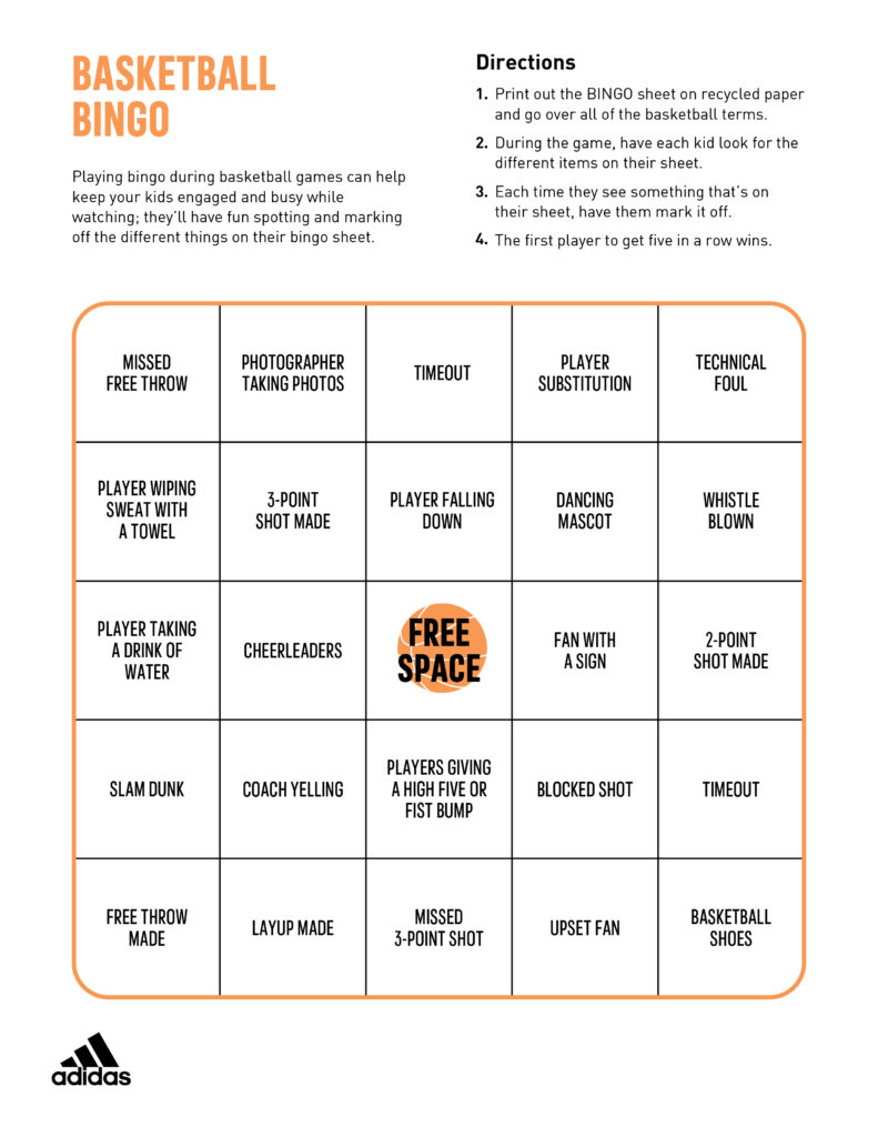 March Madness Printable Bingo