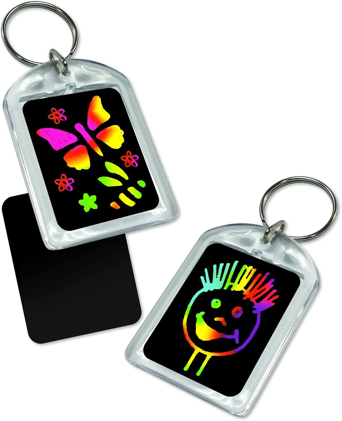 Scratch Art Keyrings