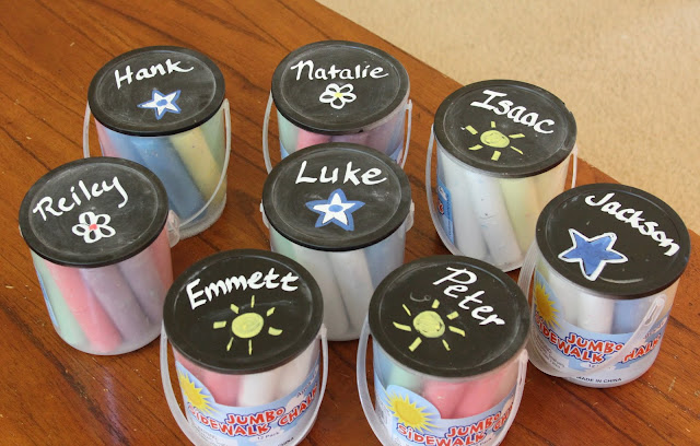 Personalized Buckets Of Sidewalk Chalk