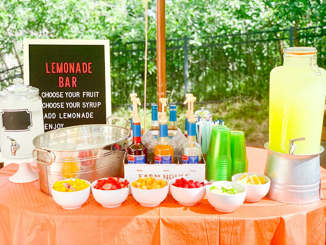 Flavored Lemonade Bar