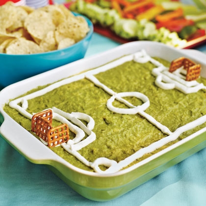 Soccer Field Guac Dip