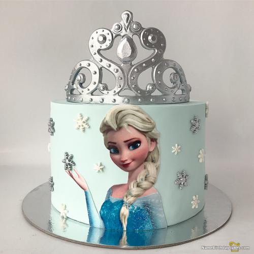 Frozen Cake With A Crown