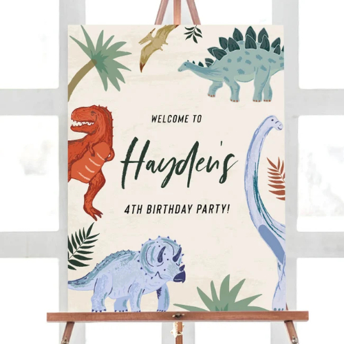 Dinosaur Birthday Invitations