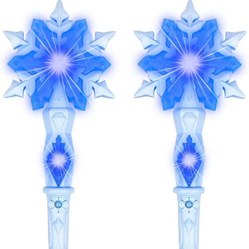 Light-Up Frozen Snowflake Wands