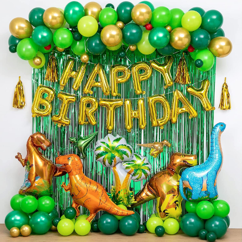 Dinosaur Party Pack And Balloons