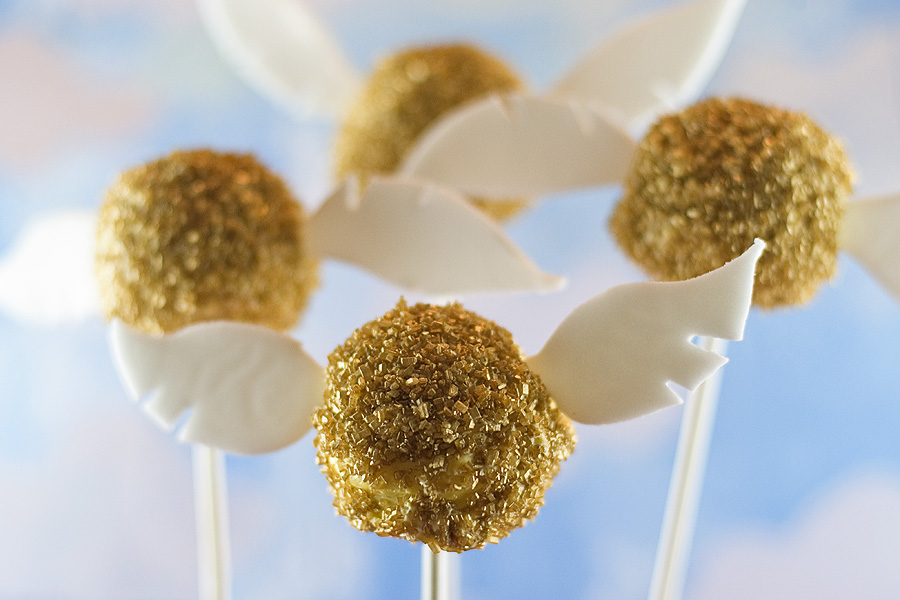 Golden Snitch Cake Pops