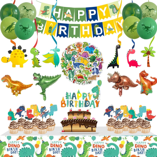 Mega Party Pack Of Dinosaur Decorations