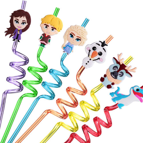 Frozen Character Straws