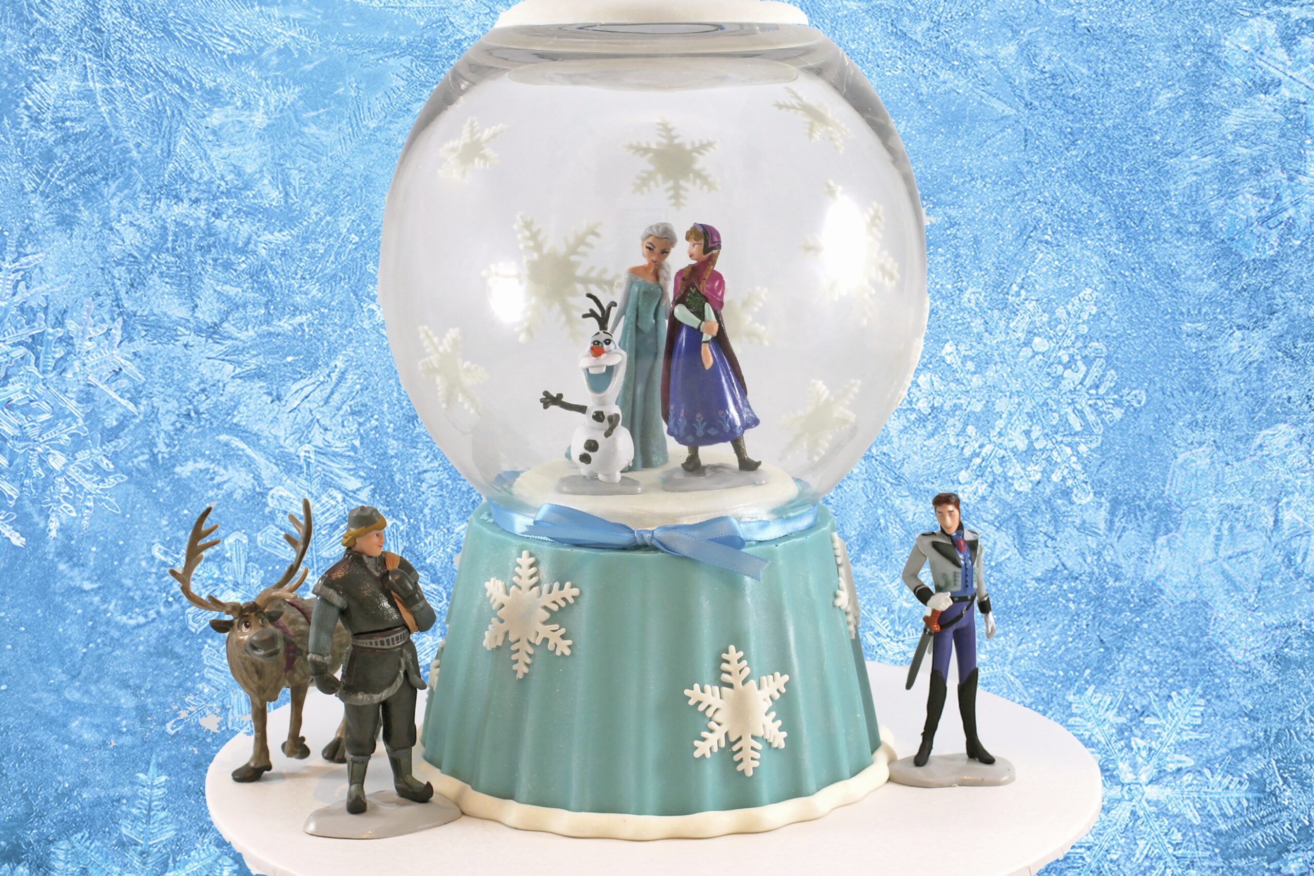 Frozen Snow Globe Cake