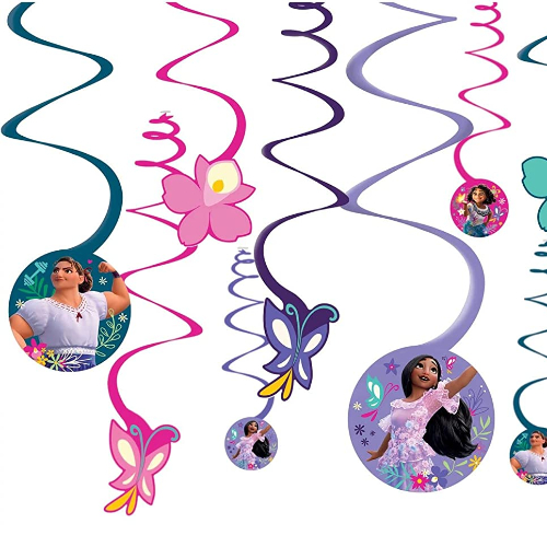 Encanto Themed Spiral Hanging Decorations