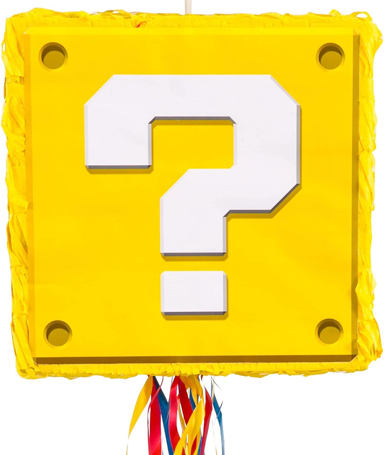 Super Mario Question Cube Piñata 