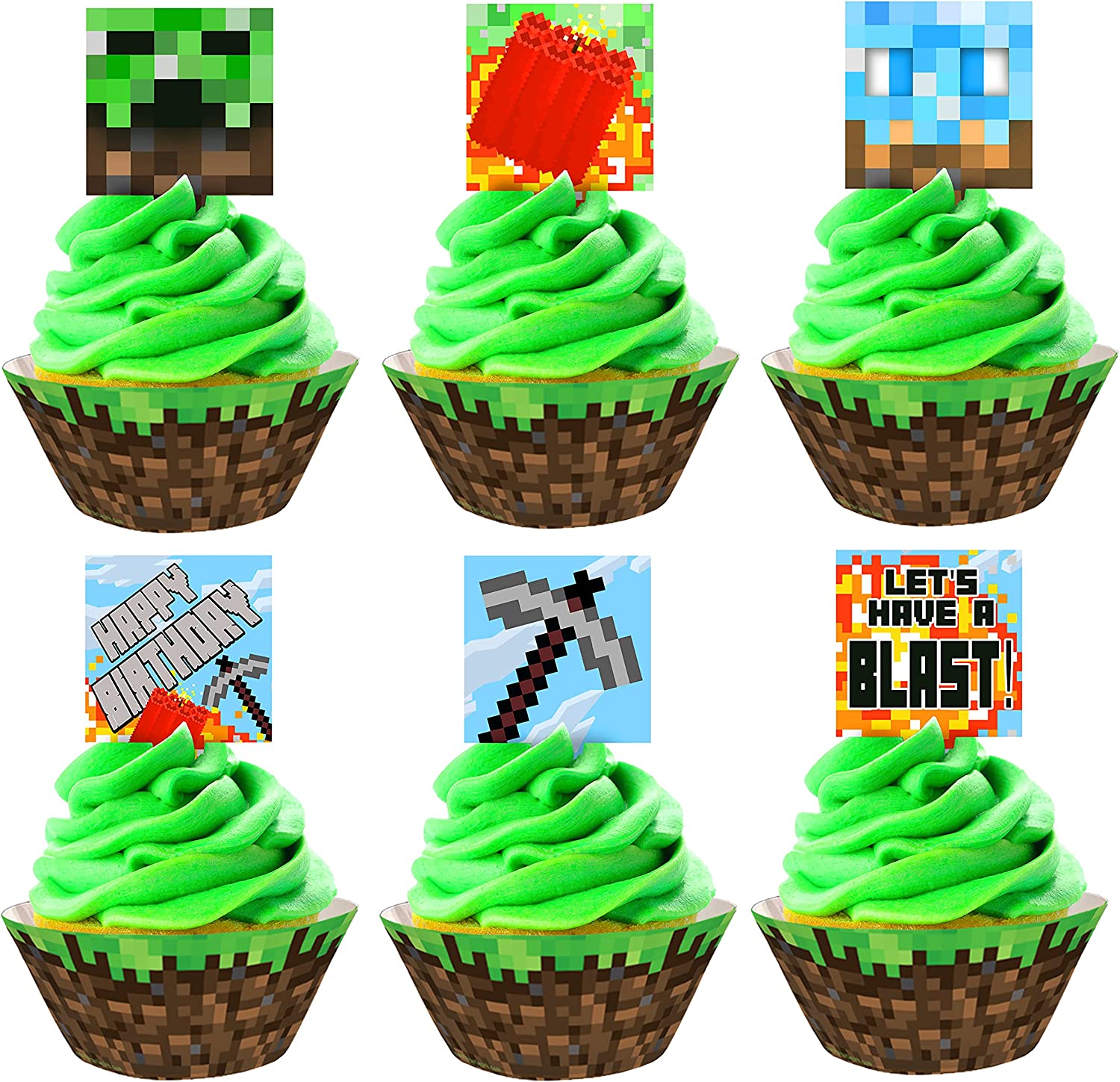 Minecraft Cupcakes