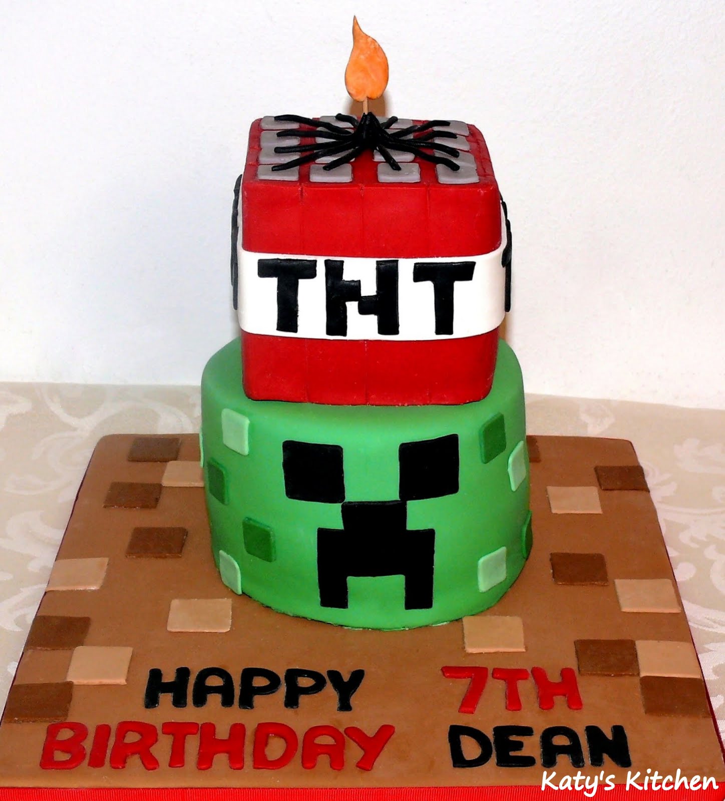 Minecraft Tiered Cake