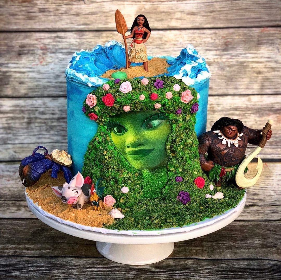 Moana Meets Goddess Cake
