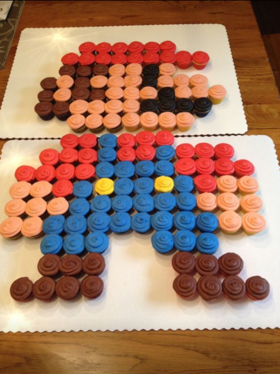 Mario Pull-Apart Cake