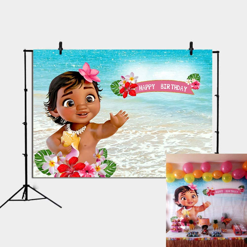 Moana Party Backdrop